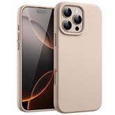 JETech Liquid Silicone Case for iPhone 16 Pro 6.3-Inch, Silky Soft Touch Full-Body Protective Phone Case, Anti-Scratch Shockproof Cover with Microfiber Lining (Desert Titanium)